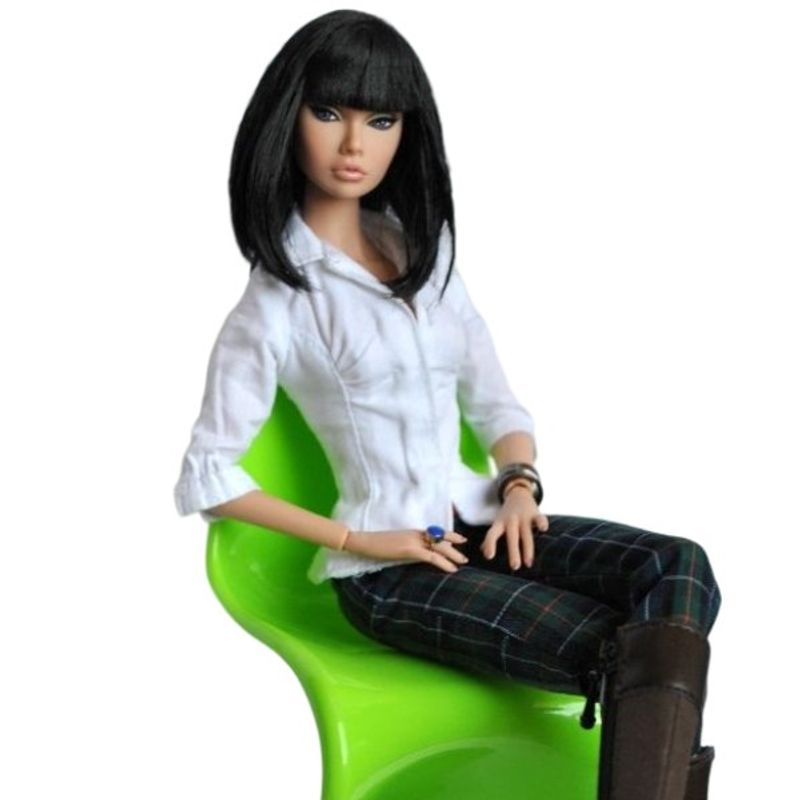 Jucarii, Copii si Bebe - Jucarii si jocuri - Papusi si accesorii - Carucioare papusi si accesorii - Peruca papusa TAKUMI, Brunette, 6 cm, 3 ani - Infinity.ro