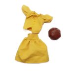 Jucarii, Copii si Bebe - Jucarii si jocuri - Papusi si accesorii - Carucioare papusi si accesorii - Set imbracaminte papusa,TAKUMI, compleu fusta, bluza si sapca, Beverly, 3 ani, Galben, Textil - Infinity.ro