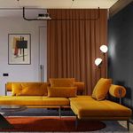 Casa si Gradina - Textile si covoare - Perdele si draperii - Draperii - Set draperie din catifea blackout cu rejansa din bumbac tip fagure, Madison, 200x235 cm, densitate 700 g ml, Sepia, 2 buc - Infinity.ro