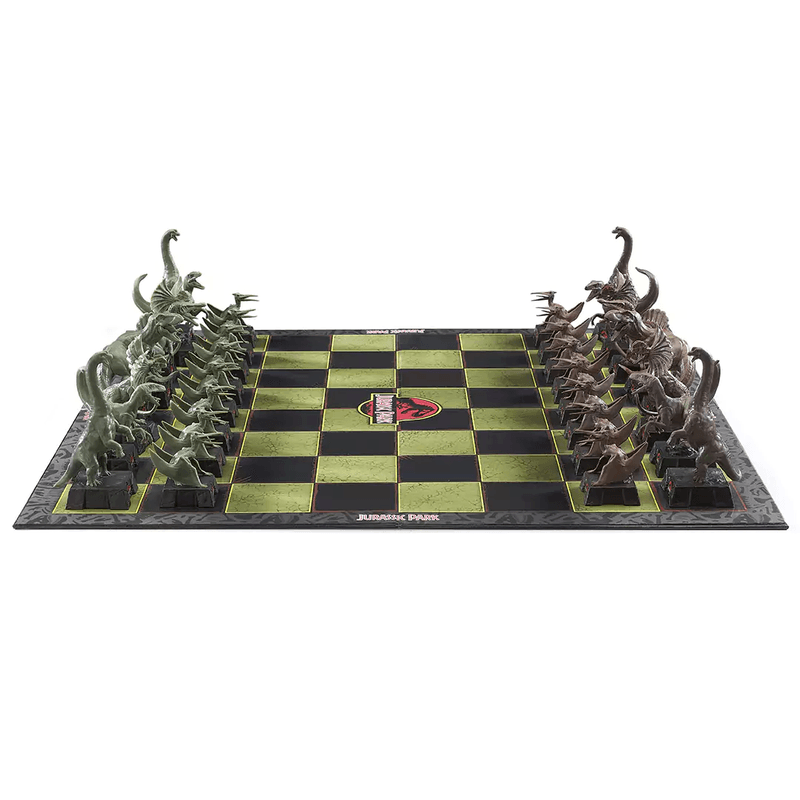 Sport si Outdoor - Alte sporturi - Sah si table - Joc sah Jurassic Park IdeallStore®, Dinosaur Battle, 45x45 cm, PVC, multicolor - Infinity.ro