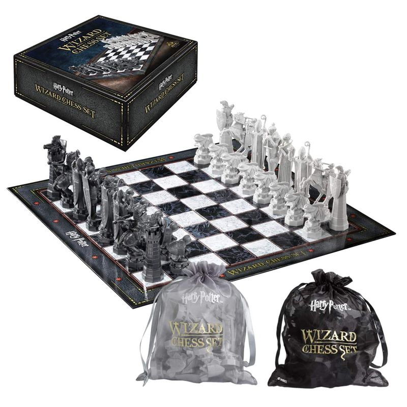 Sport si Outdoor - Alte sporturi - Sah si table - Joc sah Harry Potter, Wizard Chess, 47x47 cm, rasina, multicolor - Infinity.ro