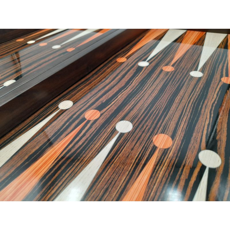 Jucarii, Copii si Bebe - Jucarii si jocuri - Jocuri si puzzle - Jocuri de societate - Joc table si dame IdeallStore®, Backgammon Expert, lemn lucios, inchidere magnetica, 48 cm, maro - Infinity.ro