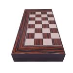 Jucarii, Copii si Bebe - Jucarii si jocuri - Jocuri si puzzle - Jocuri de societate - Joc table si dame IdeallStore®, Backgammon Expert, lemn lucios, inchidere magnetica, 48 cm, maro - Infinity.ro