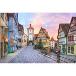 Casa si Gradina - Decoratiuni - Tablouri - Tablou canvas Apus in Rothenburg, 60 x 40 cm - Infinity.ro