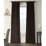 Casa si Gradina - Textile si covoare - Perdele si draperii - Draperii - Set draperii din catifea cu rejansa din bumbac tip fagure, Madison, 150x260 cm, densitate 700 g/ml, Maro inchis, 2 buc - Infinity.ro