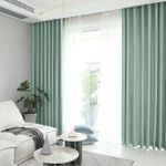 Casa si Gradina - Textile si covoare - Perdele si draperii - Draperii - Set draperie din catifea blackout cu rejansa transparenta cu ate pentru galerie, Madison, 150x215 cm, densitate 700 g ml, Opal, 2 buc - Infinity.ro