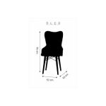 Casa si Gradina - Mobilier - Scaune si fotolii - Scaune - Scaune set 2 confort maro, picioare lemn, tapitat, stofa, ArteLemn 52 x 55 x 96 cm - Infinity.ro
