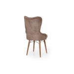 Casa si Gradina - Mobilier - Scaune si fotolii - Scaune - Scaune set 2 confort maro, picioare lemn, tapitat, stofa, ArteLemn 52 x 55 x 96 cm - Infinity.ro