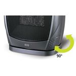 Electronice si Electrocasnice - Climatizare si sisteme de incalzire - Aparate incalzire aer - Aeroterme - Aeroterma electrica ECG KT 10, 1500 W, 2 trepte de incalzire + aer rece, oscilatie 90 de grade - Infinity.ro