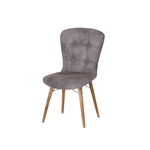 Casa si Gradina - Mobilier - Scaune si fotolii - Scaune - Scaun tapitat happy life, gri, 70 x 45 cm - Infinity.ro