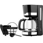 Electronice si Electrocasnice - Electrocasnice bucatarie - Preparare bauturi - Cafetiere - Cafetiera ECG KP 2115, 1000 W, 1.5 L, 12 cesti, vas din sticla - Infinity.ro