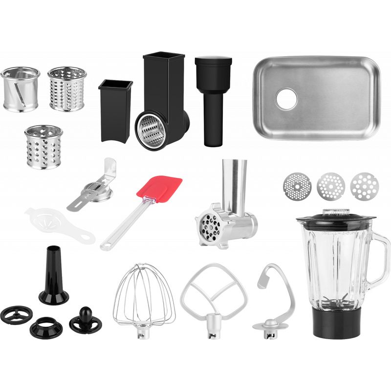 Electronice si Electrocasnice - Electrocasnice bucatarie - Mixere, tocatoare & roboti de bucatarie - Roboti de bucatarie - Robot de bucatarie ECG FORZA 5500 Giorno Argento, 1500 W, 6, 5 litri, LCD, sistem de amestecare planetar - Infinity.ro