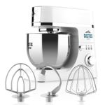 Electronice si Electrocasnice - Electrocasnice bucatarie - Mixere, tocatoare & roboti de bucatarie - Roboti de bucatarie - Robot de bucatarie ETA Gustus IV 4128 90000, 1200 W, 5.5 litri, 6 viteze, sistem de amestecare planetar, alb - Infinity.ro