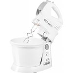 Electronice si Electrocasnice - Electrocasnice bucatarie - Mixere, tocatoare & roboti de bucatarie - Mixere - Mixer de mana cu bol rotativ ECG RSM 4052, 400 W, 3.5 L, 5 viteze, functie Turbo, alb - Infinity.ro