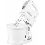Electronice si Electrocasnice - Electrocasnice bucatarie - Mixere, tocatoare & roboti de bucatarie - Mixere - Mixer de mana cu bol rotativ ECG RSM 4052, 400 W, 3.5 L, 5 viteze, functie Turbo, alb - Infinity.ro