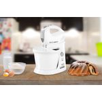 Electronice si Electrocasnice - Electrocasnice bucatarie - Mixere, tocatoare & roboti de bucatarie - Mixere - Mixer de mana cu bol rotativ ECG RSM 4052, 400 W, 3.5 L, 5 viteze, functie Turbo, alb - Infinity.ro