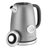 Casa si Gradina - Bucatarie si vesela - Vase pentru gatit - Ibrice - Fierbator electric ECG RK 1700 Magnifica Antracito, 1.7 litri, 2200 W, otel inoxidabil, indicator temperatura - Infinity.ro