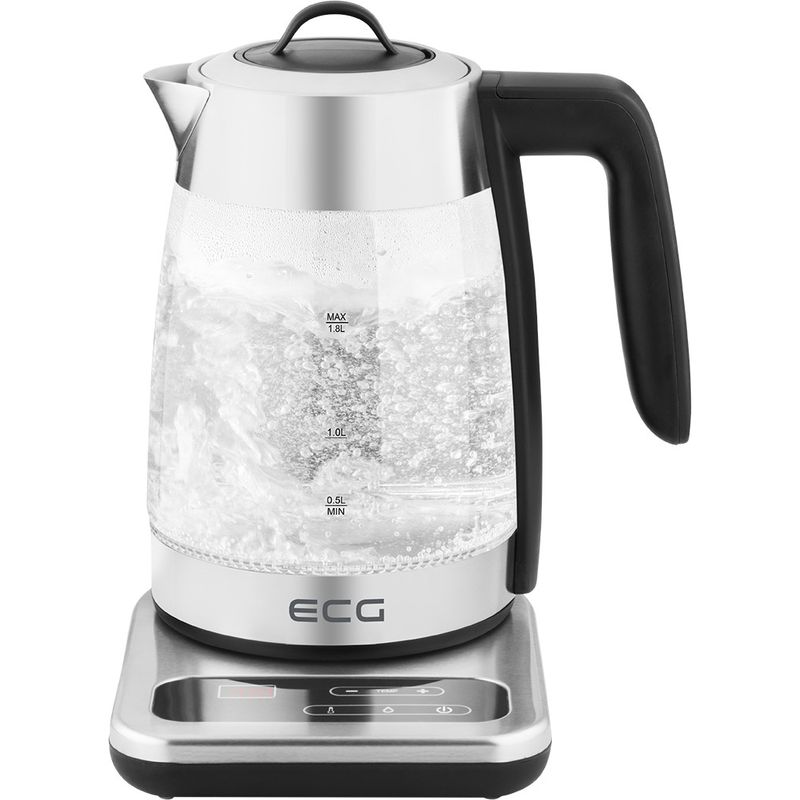 Casa si Gradina - Bucatarie si vesela - Vase pentru gatit - Ibrice - Fierbator electric cu infuzor pentru ceai ECG RK 1891 INFUSO, 1,8 L, 2200W, otel inoxidabil si sticla - Infinity.ro
