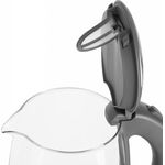 Casa si Gradina - Bucatarie si vesela - Vase pentru gatit - Ibrice - Cana electrica fierbator din sticla ECG RK 2020 gri, 2 L, 2200 W, lumina albastra de fundal - Infinity.ro