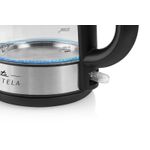 Electronice si Electrocasnice - Electrocasnice bucatarie - Preparare bauturi - Fierbatoare de apa - Cana fierbator din sticla ETA Crystela 6153, 1, 7 L, 2200 W, iluminare LED albastra - Infinity.ro