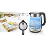 Electronice si Electrocasnice - Electrocasnice bucatarie - Preparare bauturi - Fierbatoare de apa - Cana fierbator din sticla ETA Crystela 6153, 1, 7 L, 2200 W, iluminare LED albastra - Infinity.ro