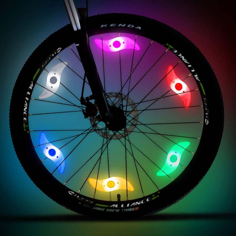 Auto si Moto - Electrice auto - Iluminare si semnalizare - Becuri auto - Lumina LED Ambientala pentru bicicleta - LED multicolor RGB - Infinity.ro