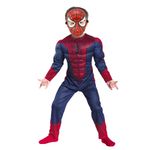 Jucarii, Copii si Bebe - Jucarii si jocuri - Jucarii de rol - Masti si costume copii - Set costum Avenge Spiderman cu muschi IdeallStore®, pentru 3-5 ani, rosu si masca plastic - Infinity.ro