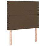 Casa si Gradina - Mobilier - Paturi si accesorii - Paturi - Pat box spring cu saltea, maro inchis, 90x200 cm, textil - Infinity.ro