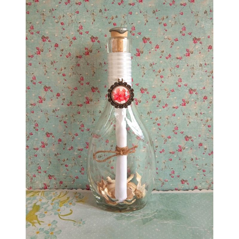 Market - Cadouri - Cadouri personalizate - Scrisoare cadou pentru mama - papirus in sticla (model 23) - Infinity.ro