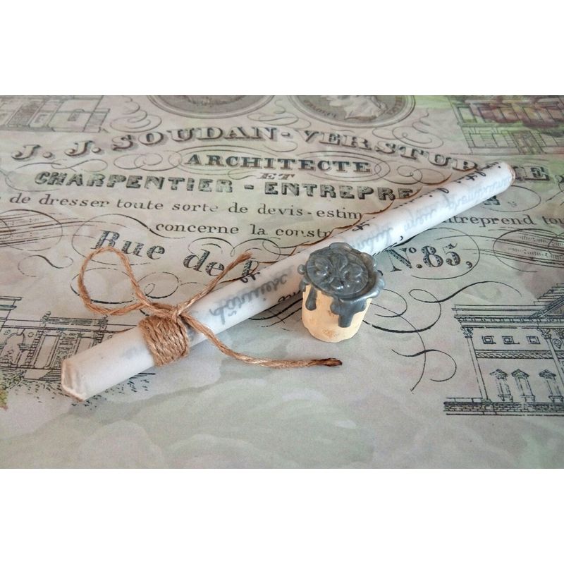 Market - Cadouri - Cadouri personalizate - Scrisoare cadou pentru sotie  - papirus in sticla (model 10) - Infinity.ro