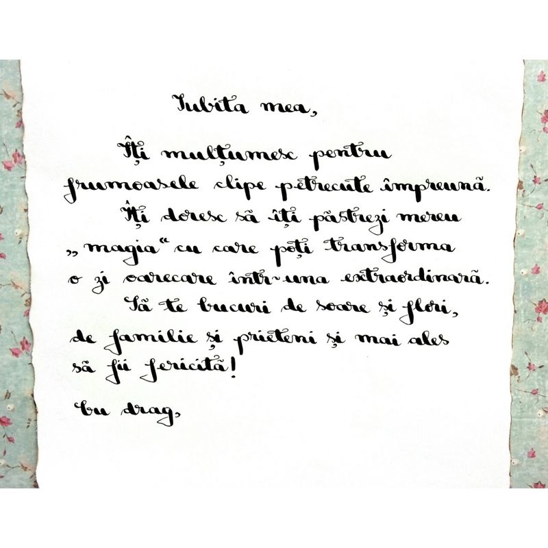 Market - Cadouri - Cadouri personalizate - Scrisoare cadou pentru iubita - papirus in sticla model 2 - Infinity.ro