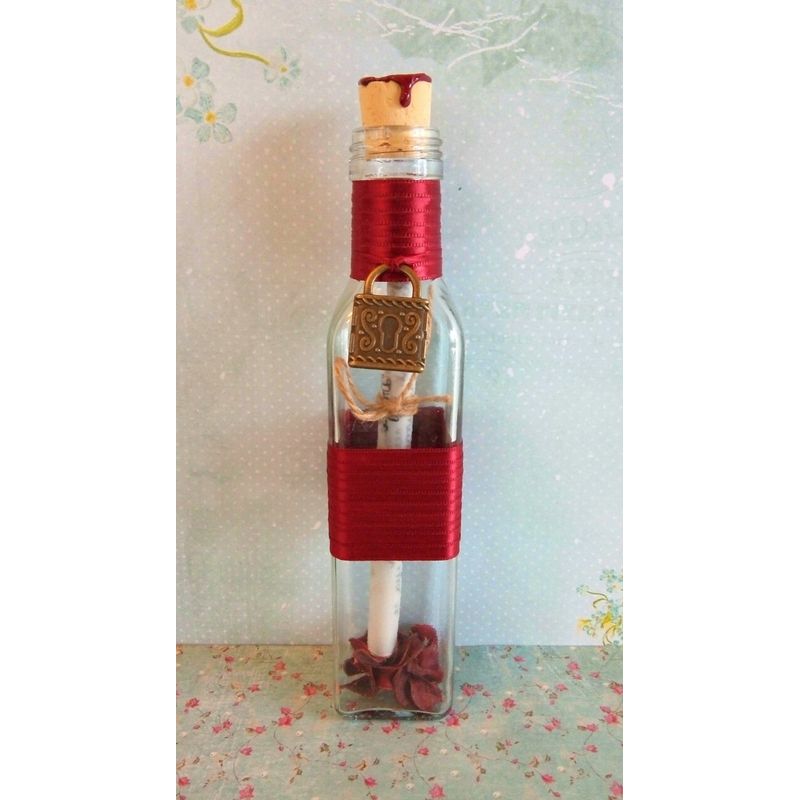 Market - Cadouri - Cadouri personalizate - Scrisoare cadou pentru tata - papirus in sticla (model 6) - Infinity.ro