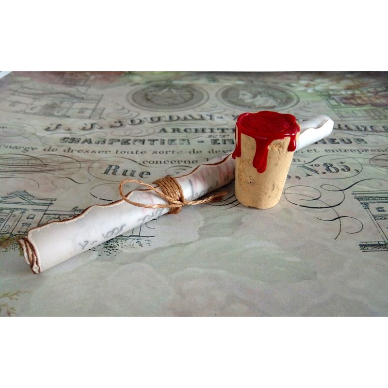 Market - Cadouri - Cadouri personalizate - Scrisoare cadou pentru sot - papirus in sticla (model 5) - Infinity.ro