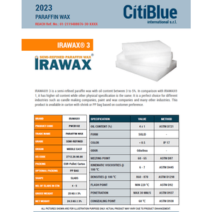 Ceara Parafina Semi-Rafinata IRAWAX® 3.5 kg