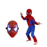 Jucarii, Copii si Bebe - Jucarii si jocuri - Jucarii de rol - Masti si costume copii - Set costum Spiderman marimea M si masca LED - Infinity.ro