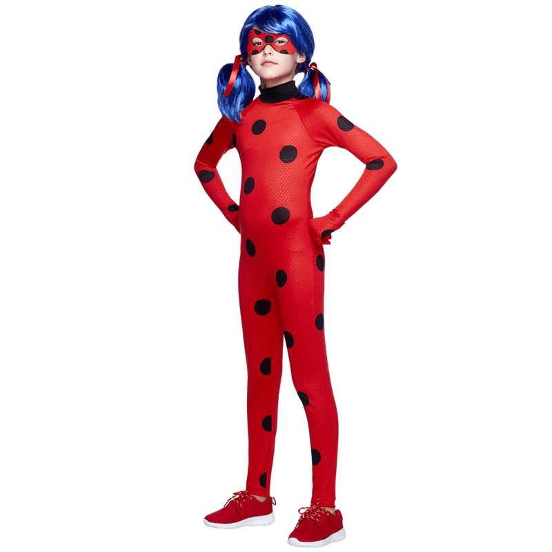 Casa si Gradina - Decoratiuni - Decoratiuni petrecere - Masti si costume carnaval - Costum pentru copii IdeallStore Buburuza Miraculoasa, tip combinezon, 7-9 ani, rosu - Infinity.ro
