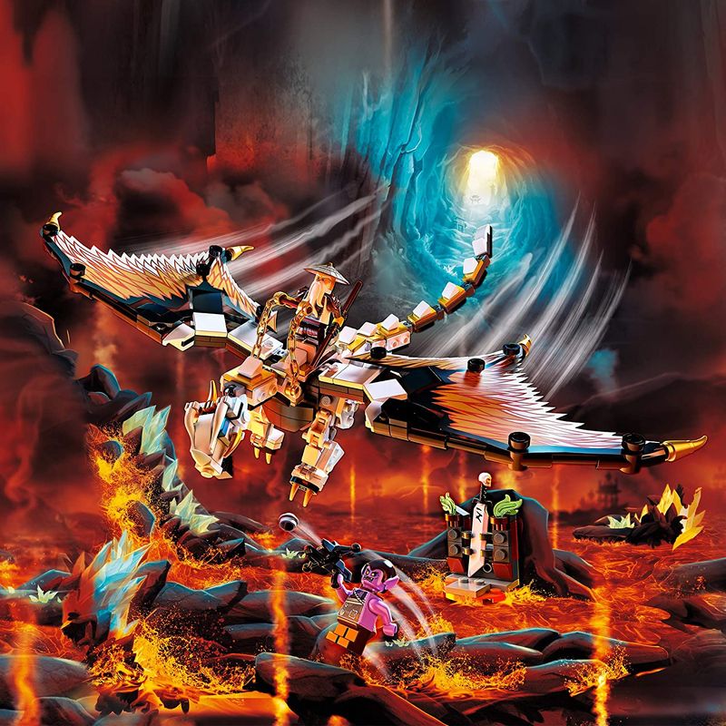 Jucarii, Copii si Bebe - Jucarii si jocuri - Seturi de constructie si cuburi - Seturi de constructie - LEGO Ninjago dragonul de lupta al lui Wu 71718 - Infinity.ro