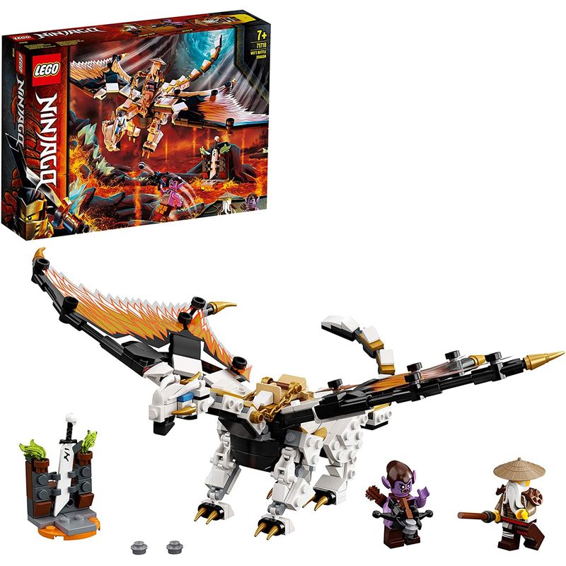 Jucarii, Copii si Bebe - Jucarii si jocuri - Seturi de constructie si cuburi - Seturi de constructie - LEGO Ninjago dragonul de lupta al lui Wu 71718 - Infinity.ro
