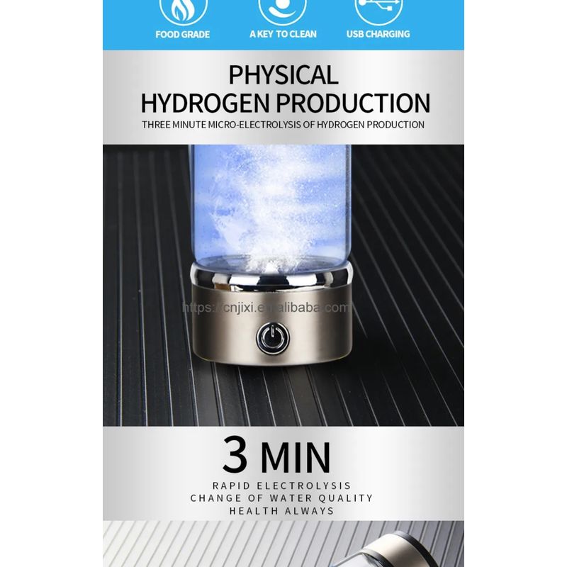 Casa si Gradina - Sanitare - Instalatii hidro - Sisteme filtrare instalatii - Sticla Generatoare de Apa Hidrogenata, Ionizata si Plasmatica - 360ml  Arvada, Reincarcabila, Terapeutica - Infinity.ro
