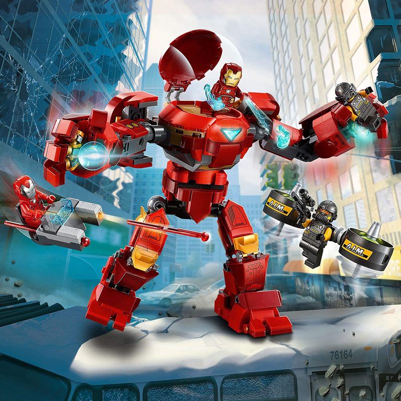Jucarii, Copii si Bebe - Jucarii si jocuri - Seturi de constructie si cuburi - Seturi de constructie - LEGO super heroes Iron Man Hulkbuster contra aim. agent 76164 - Infinity.ro