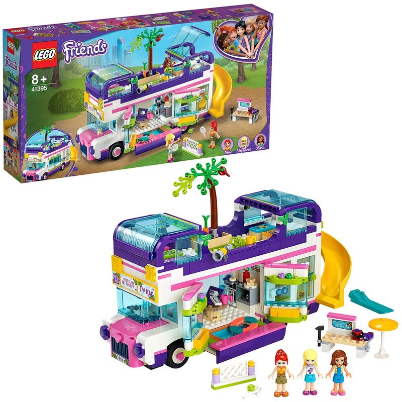 Jucarii, Copii si Bebe - Jucarii si jocuri - Seturi de constructie si cuburi - Seturi de constructie - LEGO Friends autobuzul prieteniei 41395 - Infinity.ro
