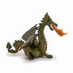Jucarii, Copii si Bebe - Jucarii si jocuri - Figurine - Papo figurina dragon verde inaripat cu flacara - Infinity.ro
