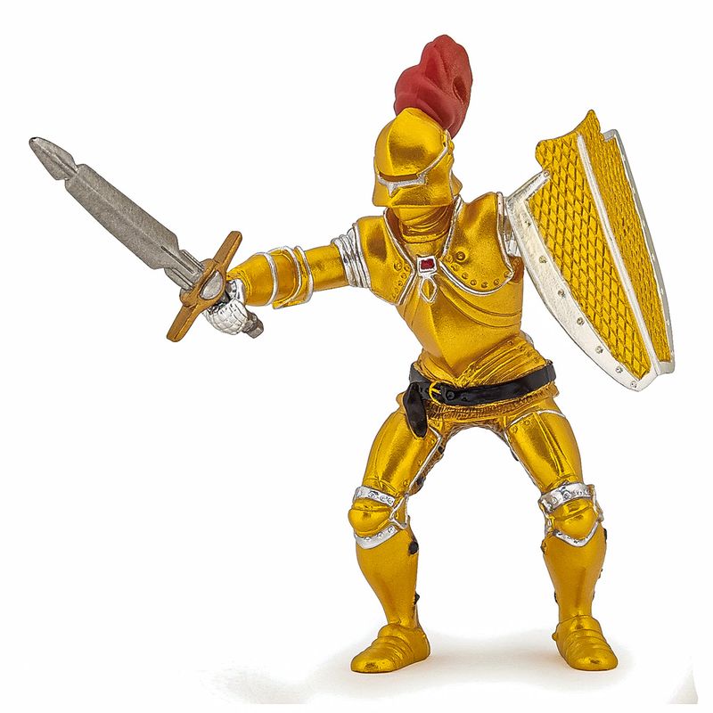 Jucarii, Copii si Bebe - Jucarii si jocuri - Figurine - Papo figurina cavaler in armura aurie - Infinity.ro