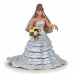 Jucarii, Copii si Bebe - Jucarii si jocuri - Figurine - Papo figurina mireasa cu rochie din dantela - Infinity.ro