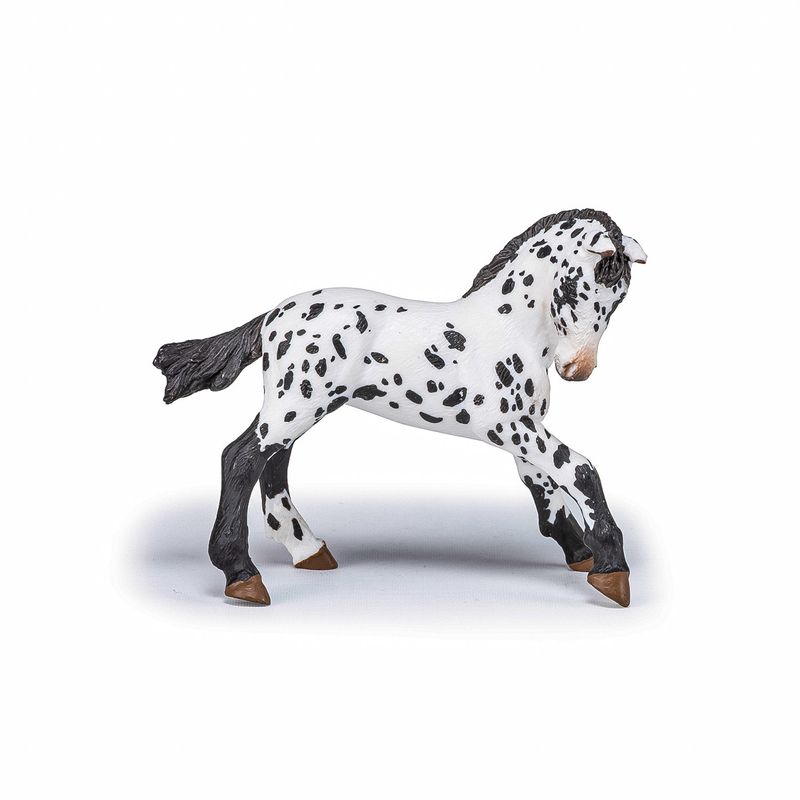 Jucarii, Copii si Bebe - Jucarii si jocuri - Figurine - Papo figurina manz appaloosa negru - Infinity.ro