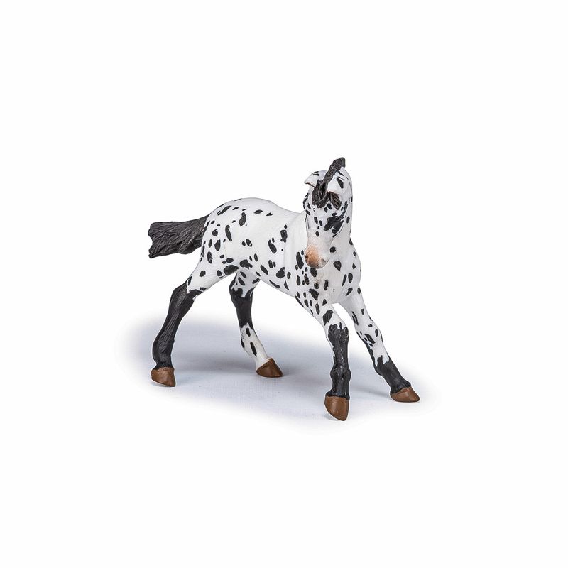 Jucarii, Copii si Bebe - Jucarii si jocuri - Figurine - Papo figurina manz appaloosa negru - Infinity.ro