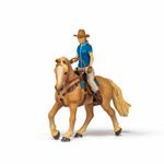 Jucarii, Copii si Bebe - Jucarii si jocuri - Figurine - Papo figurina set cowgirl (vacarita) pe cal usa - Infinity.ro