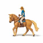 Jucarii, Copii si Bebe - Jucarii si jocuri - Figurine - Papo figurina set cowgirl (vacarita) pe cal usa - Infinity.ro
