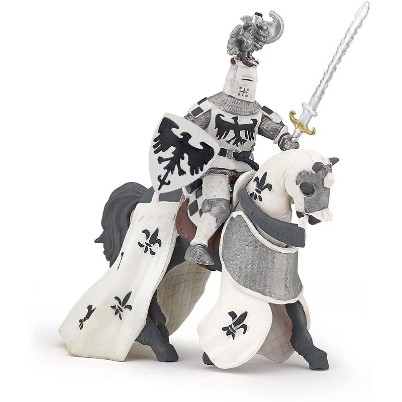 Jucarii, Copii si Bebe - Jucarii si jocuri - Figurine - Papo figurina cavaler cu pene alb - Infinity.ro