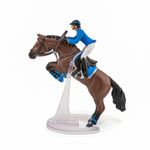Jucarii, Copii si Bebe - Jucarii si jocuri - Figurine - Papo figurina cal sarind cu jocherita - Infinity.ro